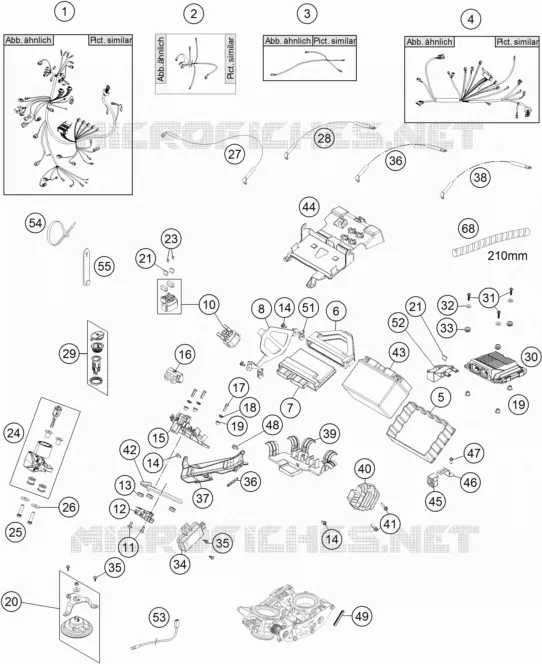 FAISCEAU ELECTRIQUE KTM MOTO 1190 2013 ADVENTURE  1190 ADVENTURE R ABS