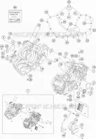 CARTER MOTEUR pour KTM 1190 ADVENTURE ABS GREY de 2016
