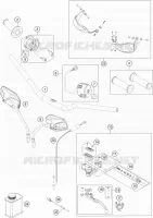GUIDON / COMMANDES pour KTM 1190 ADVENTURE ABS GREY de 2016