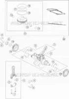 VILEBREQUIN / PISTON pour KTM 1190 ADVENTURE ABS GREY de 2016