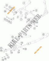 BEQUILLE LATERALE / CENTRALE pour KTM 1190 ADVENTURE ABS GREY de 2016