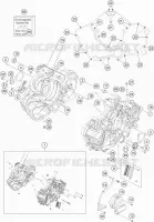 CARTER MOTEUR pour KTM 1190 ADVENTURE ABS GREY de 2016