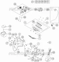 CONTACTEUR A CLE pour KTM 1190 ADVENTURE ABS GREY de 2016