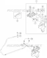ETRIER DE FREIN AR pour KTM 1190 ADVENTURE ABS GREY de 2016