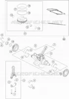 VILEBREQUIN / PISTON pour KTM 1190 ADVENTURE ABS GREY de 2016