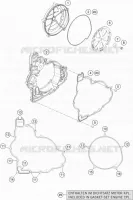 CARTER EMBRAYAGE pour KTM 1190 ADVENTURE ABS ORANGE de 2016