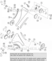 DISTRIBUTION pour KTM 1190 ADVENTURE ABS ORANGE de 2016