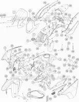 PLASTIQUES pour KTM 1190 ADVENTURE ABS ORANGE de 2016