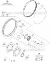ROUE AVANT pour KTM 1190 ADVENTURE ABS ORANGE de 2016