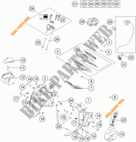 CONTACTEUR A CLE pour KTM 1190 ADVENTURE ABS GREY de 2015