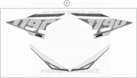AUTOCOLLANTS pour KTM 1190 ADVENTURE ABS ORANGE de 2015