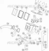 FILTRE A AIR pour KTM 1190 ADVENTURE ABS ORANGE de 2015