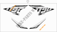 AUTOCOLLANTS pour KTM 1190 ADVENTURE ABS GREY de 2015