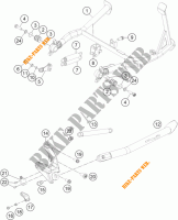 BEQUILLE LATERALE / CENTRALE pour KTM 1190 ADVENTURE ABS GREY de 2015
