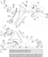 DISTRIBUTION pour KTM 1190 ADVENTURE ABS ORANGE de 2014