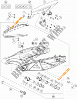 BRAS OSCILLANT  pour KTM 1190 ADVENTURE ABS ORANGE de 2014