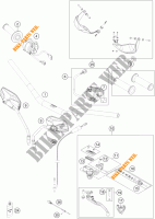 GUIDON / COMMANDES pour KTM 1190 ADVENTURE ABS GREY de 2014