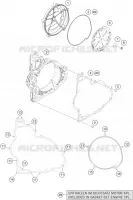 CARTER EMBRAYAGE pour KTM 1190 ADVENTURE ABS ORANGE de 2014