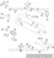 MECANISME DE SELECTION DE VITESSES pour KTM 1190 ADVENTURE ABS ORANGE de 2014