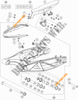 BRAS OSCILLANT  pour KTM 1190 ADVENTURE ABS ORANGE WES. de 2014