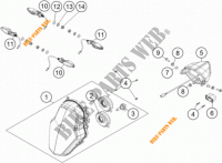 PHARE / FEU ARRIERE pour KTM 1190 ADVENTURE ABS GREY WES. de 2014