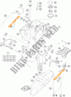 RESERVOIR / SELLE pour KTM 1190 ADVENTURE ABS GREY WES. de 2014