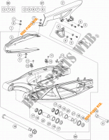 BRAS OSCILLANT  pour KTM 1190 ADVENTURE ABS ORANGE de 2014