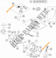 CONTACTEUR A CLE pour KTM 1190 ADVENTURE ABS ORANGE de 2014