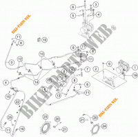 SYSTEME DE FREIN ABS pour KTM 1190 ADVENTURE ABS ORANGE de 2014