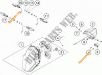 PHARE / FEU ARRIERE pour KTM 1190 ADVENTURE ABS ORANGE WES. de 2013