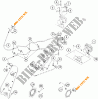 SYSTEME DE FREIN ABS pour KTM 1190 ADVENTURE ABS ORANGE WES. de 2013