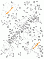 PLASTIQUES pour KTM 990 ADVENTURE R de 2010