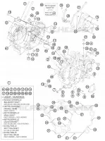 CARTER MOTEUR pour KTM 990 ADVENTURE R de 2011