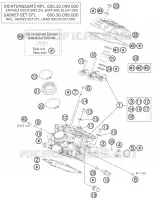 CULASSE ARRIERE pour KTM 990 ADVENTURE R de 2011