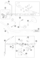 GUIDON / COMMANDES pour KTM 990 ADVENTURE R de 2011