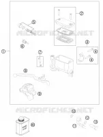 MAITRE CYLINDRE DE FREIN AVANT pour KTM 990 ADVENTURE R de 2011