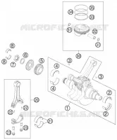 VILEBREQUIN / PISTON pour KTM 990 ADVENTURE R de 2011