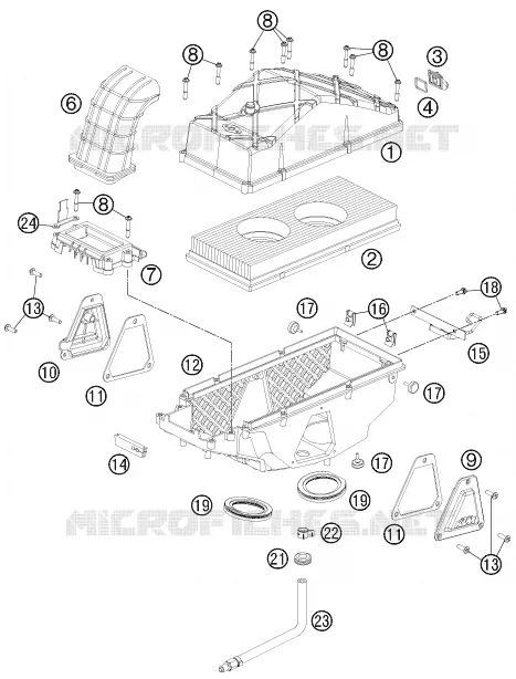 FILTRE A AIR KTM MOTO 990 2011 ADVENTURE  990 ADVENTURE DAKAR EDITION
