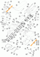 RESERVOIR / SELLE pour KTM 990 ADVENTURE WHITE ABS de 2010
