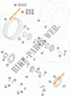 ROUE ARRIERE pour KTM 990 ADVENTURE WHITE ABS de 2010