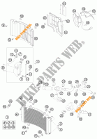 CIRCUIT DE REFROIDISSEMENT pour KTM 990 ADVENTURE WHITE ABS de 2010