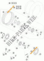 ROUE ARRIERE pour KTM 990 ADVENTURE ORANGE ABS de 2010