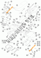 RESERVOIR / SELLE pour KTM 990 ADVENTURE LIMITED EDITION de 2010