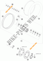 ROUE AVANT pour KTM 990 ADVENTURE ORANGE ABS de 2010