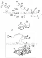 BOITIER PAPILLON INJECTION pour KTM 990 ADVENTURE ORANGE ABS de 2006