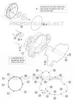 CARTER EMBRAYAGE pour KTM 990 ADVENTURE ORANGE ABS de 2006