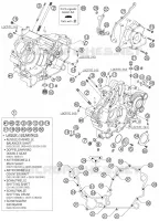 CARTER MOTEUR pour KTM 990 ADVENTURE ORANGE ABS de 2006