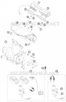 CONTACTEUR A CLE pour KTM 990 ADVENTURE ORANGE ABS de 2006