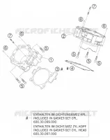 CYLINDRE pour KTM 990 ADVENTURE ORANGE ABS de 2006