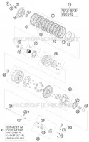 EMBRAYAGE pour KTM 990 ADVENTURE ORANGE ABS de 2006